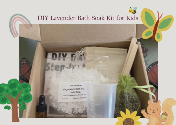 Kid's DIY Lavender Bath Soak Kit - Natural Aromatherapy Project